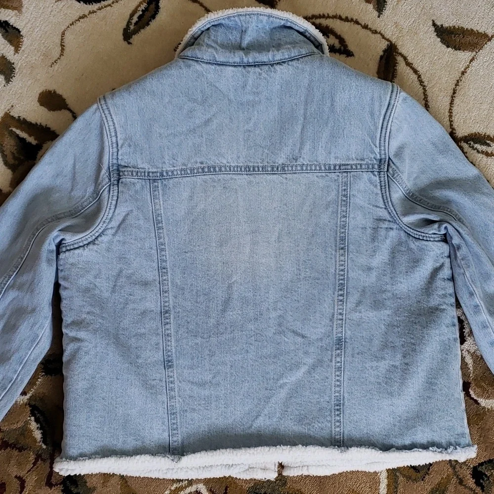 GIRL'S CHILDREN'S PLACE LINED DENIM JACKET SIZE 16 XXL